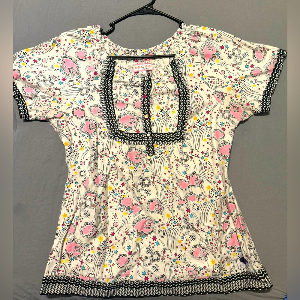 Size large Koi scrub top